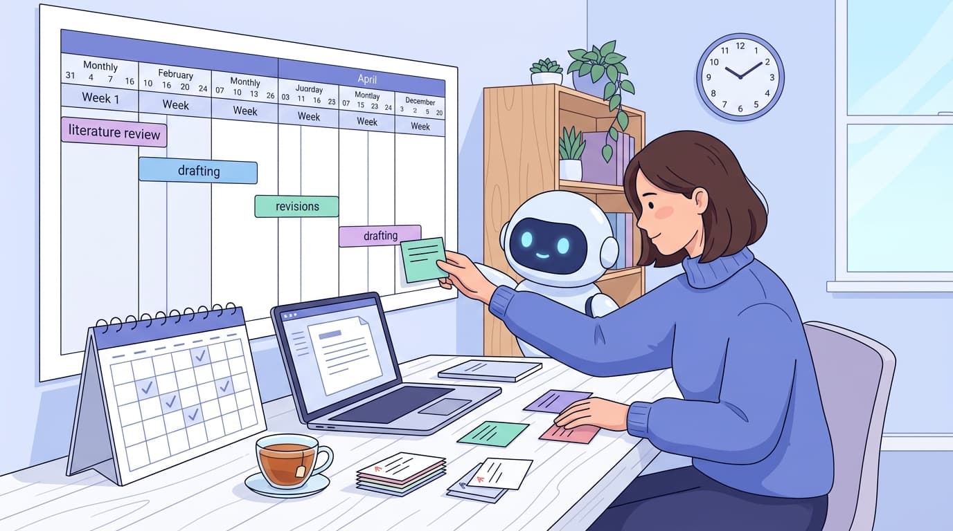 Тайм-менеджмент при написании диплома: как AI-бот помогает не сорвать дедлайн
